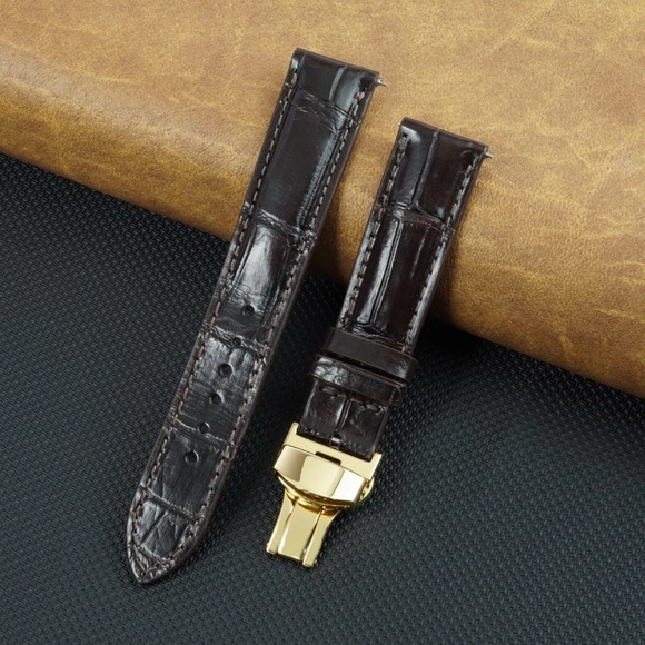 New Stylish Crocodile Leather Watch Band Replacement IW546103_K0008470 main image 1